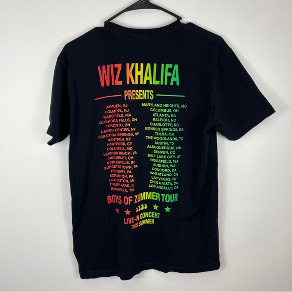 Wiz Khalifa Boys Of Zummer Concert Tour T Shirt Size Small Rap Hip Hop - Picture 6 of 9